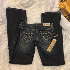 😍 NWT $135 MEK Kansas Jeans 27 x 34